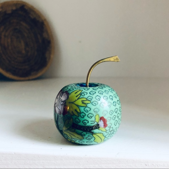 Vintage Chinese Cloisonné Apple